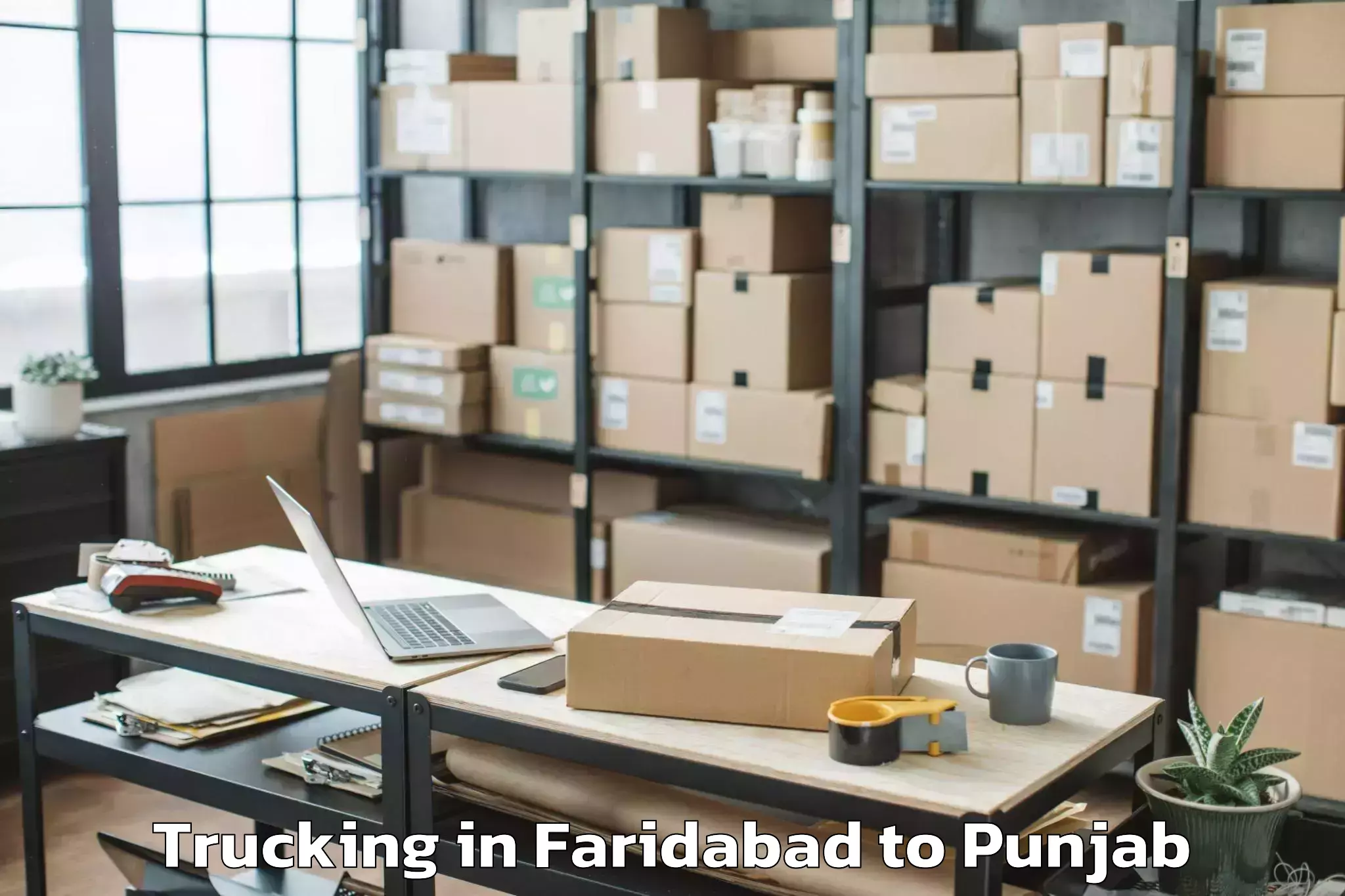 Leading Faridabad to Patti Trucking Provider